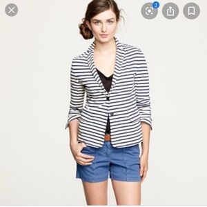 J. Crew Navy and White Striped Blazer size Small